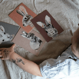Postkarte - Hase braun von nuukk
