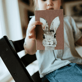 Postkarte - Hase braun von nuukk