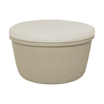 Pouf - Barcelona sand/Top ivory von Paper Paste Living