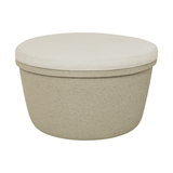 Pouf - Barcelona sand/Top ivory von Paper Paste Living
