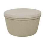 Pouf - Barcelona sand/Top taupe von Paper Paste Living