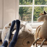 Pouf - The World off-white von Ferm Living