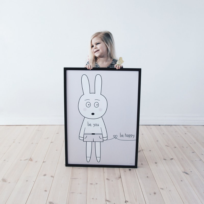Print - Be You Be Happy von Miniwilla