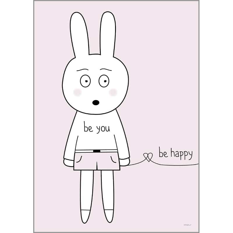 Print - Be You Be Happy von Miniwilla