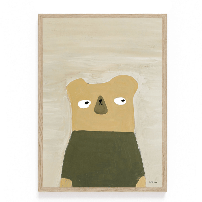 Print - Bear A3 von Ted & Tone