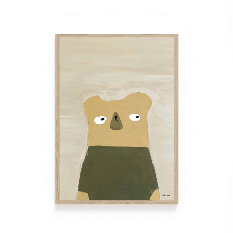 Print - Bear A4 von Ted & Tone