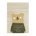Print - Bear I'll have a cup of love... 50x70 von Ted & Tone