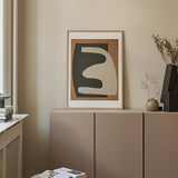 Print - Beige on 2 Black von Berit Mogensen Lopez