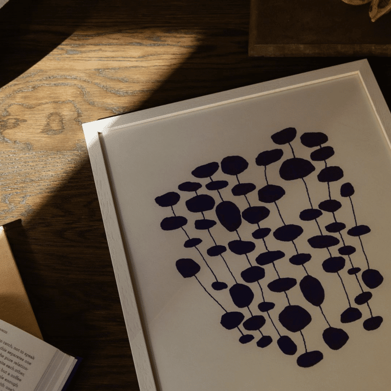 Print - Blue Pearl Forest von Leise Dich Abrahamsen
