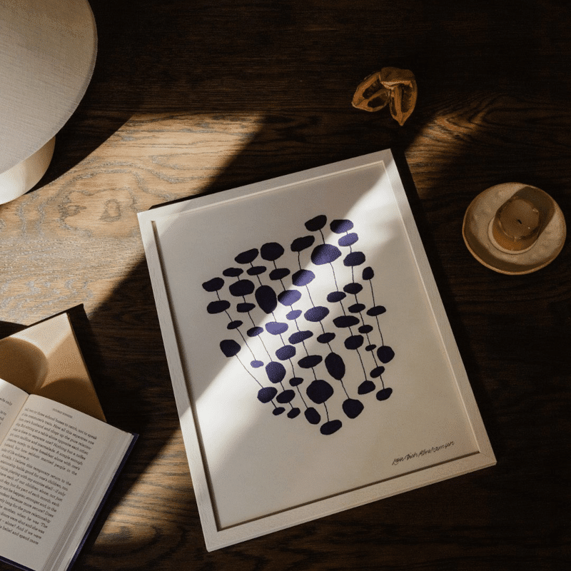 Print - Blue Pearl Forest von Leise Dich Abrahamsen