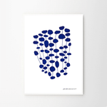 Print - Blue Pearl Forest von Leise Dich Abrahamsen