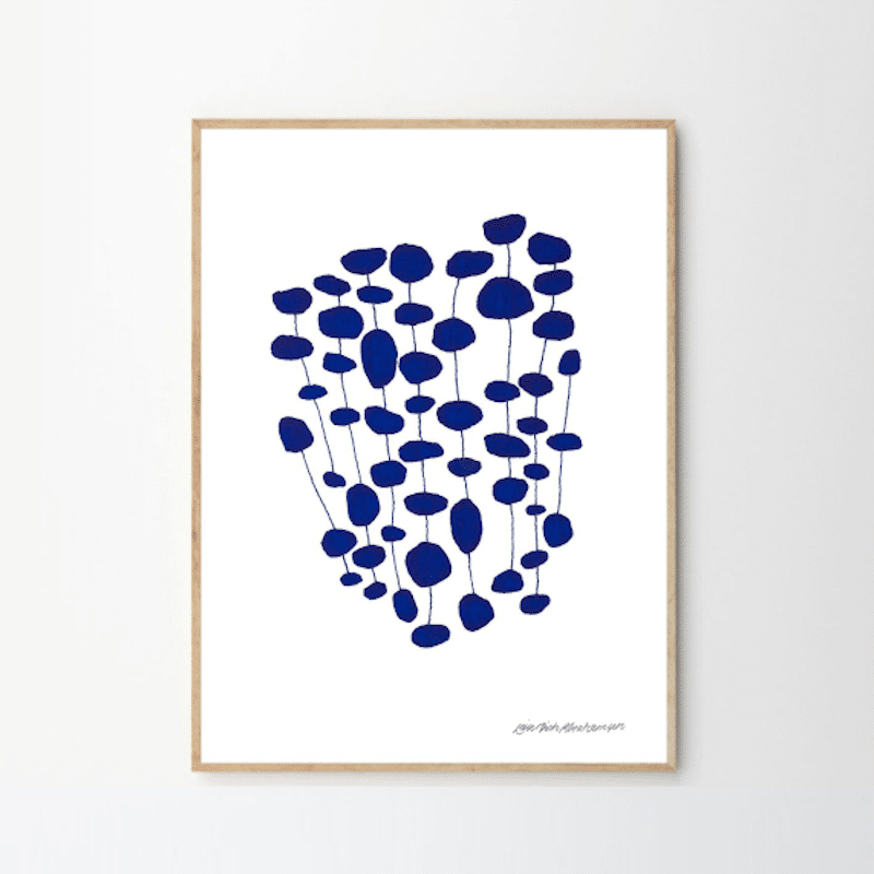 Print - Blue Pearl Forest von Leise Dich Abrahamsen