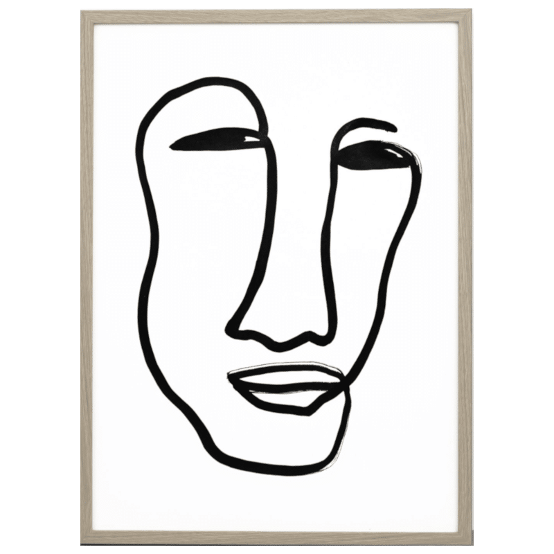 Print - Face von one must dash