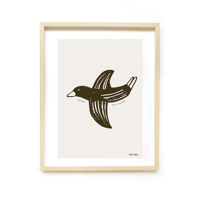 Print - Follow your dreams A3 von Ted & Tone