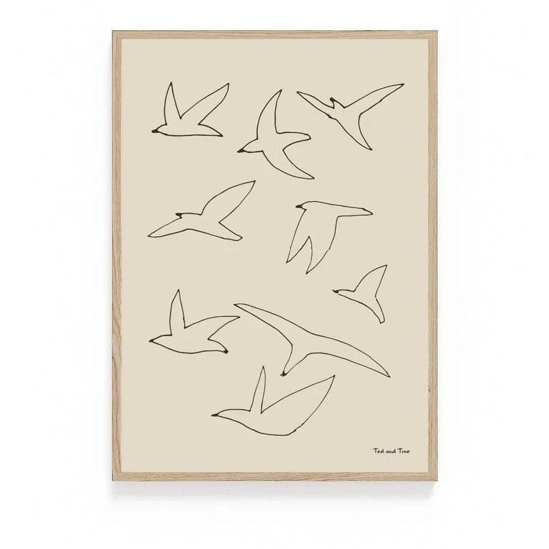 Print - Freedom birds von Ted and Tone
