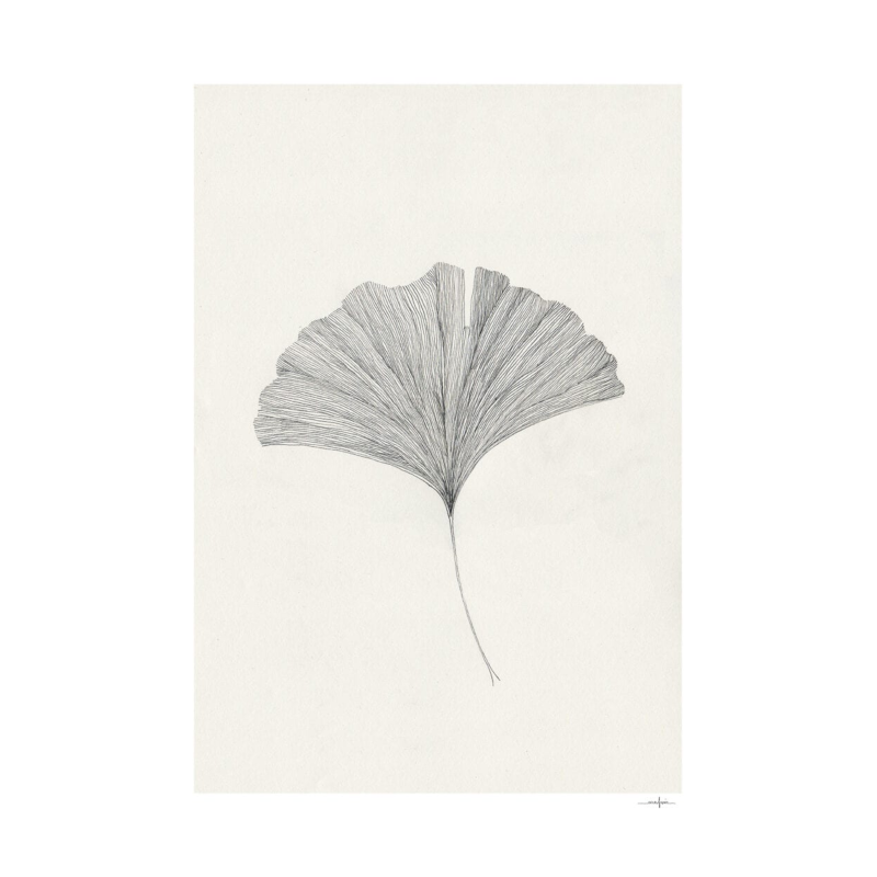 Print - Ginkgo Leaf von The Poster Club