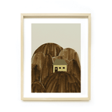 Print - Mountain Cabin A3 von Ted & Tone