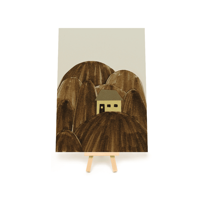 Print - Mountain Cabin A5 von Ted & Tone