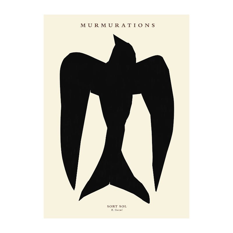 Print - Murmurations Sort Sol von By Garmi
