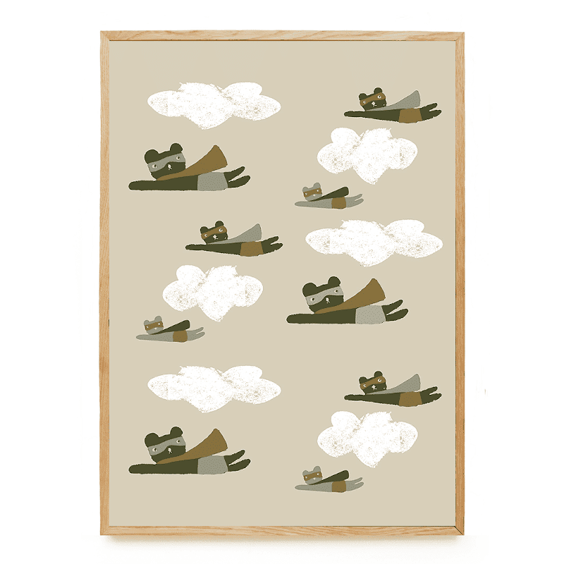 Print - Superheroes 50x70 von Ted & Tone