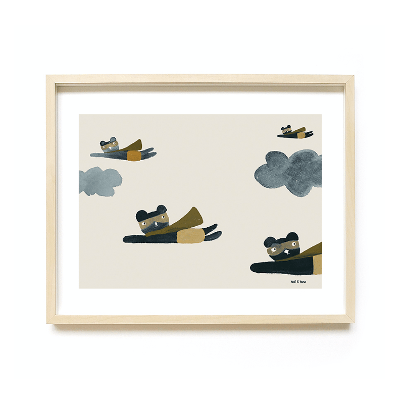 Print - Superheroes von Ted & Tone