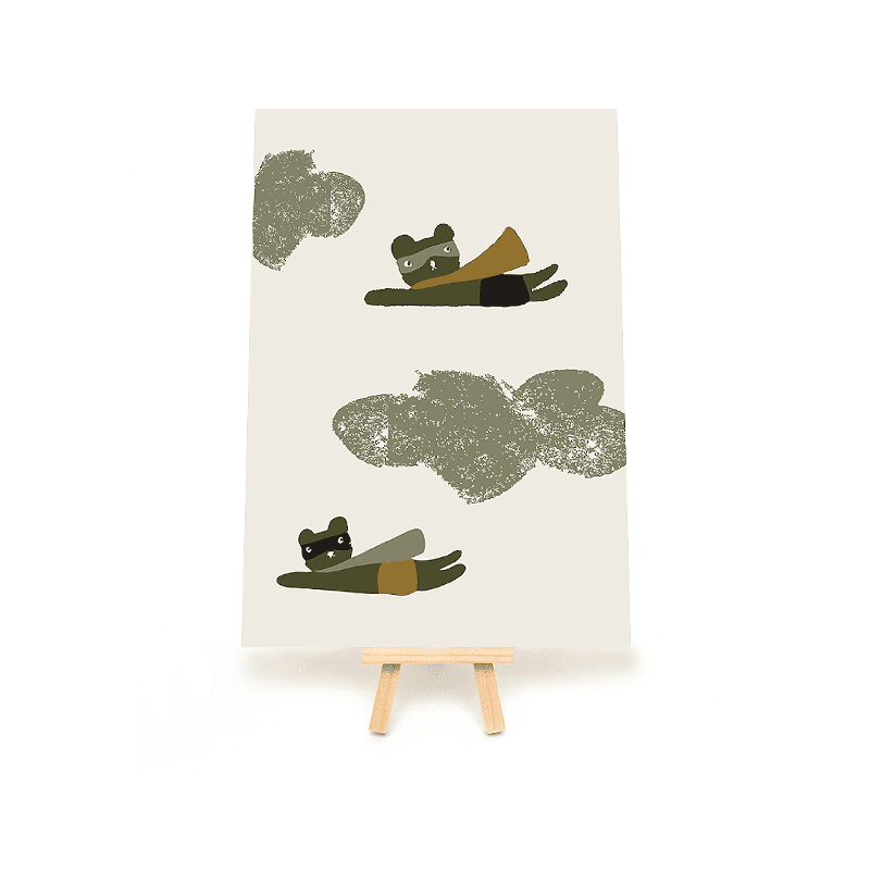 Print - Superheroes A5 von Ted & Tone