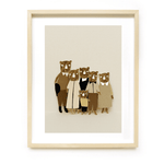 Print - The Bears A3 von Ted & Tone