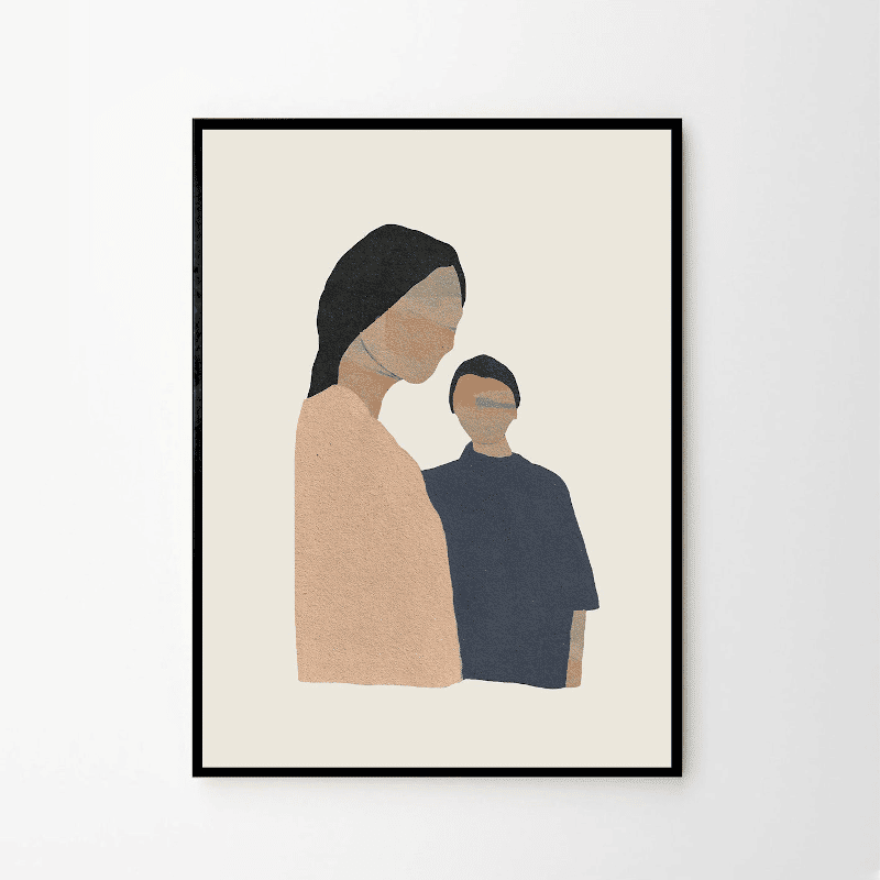Print – Twin Ladies von The Poster Club