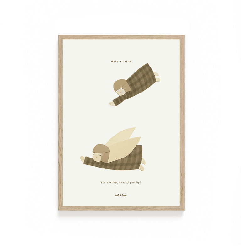 Print - What if I fall von Ted and Tone