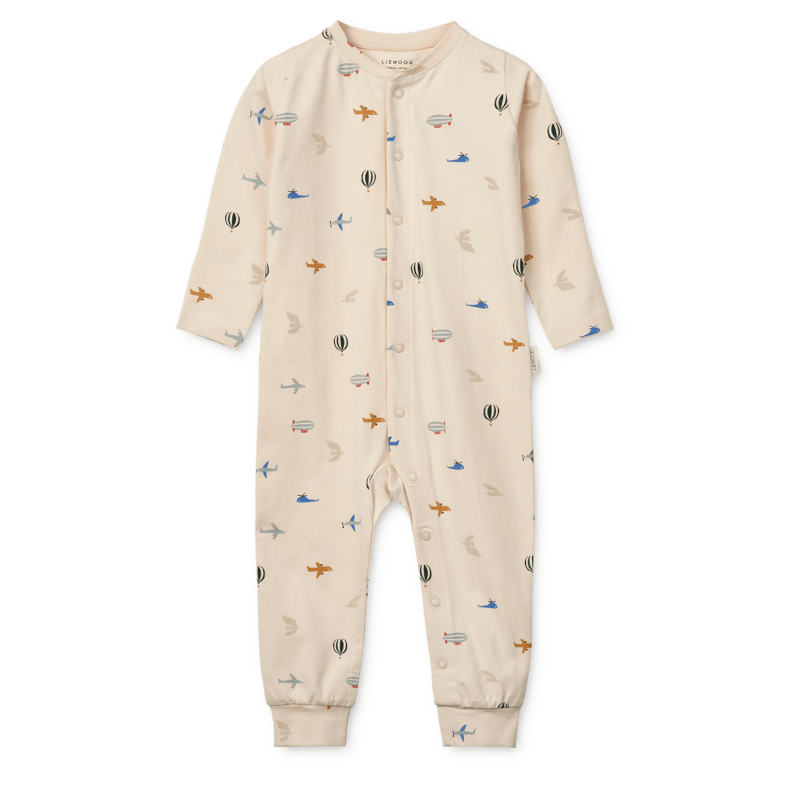 Pyjama Overall – Birk aviator/ecru von Liewood