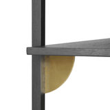 Regal - Sector triple/wide black ash/brass von Ferm Living