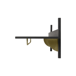 Regal - Sector Rack black ash/brass von Ferm Living