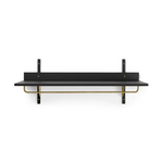 Regal - Sector Rack black ash/brass von Ferm Living