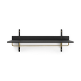 Regal - Sector Rack black ash/brass von Ferm Living