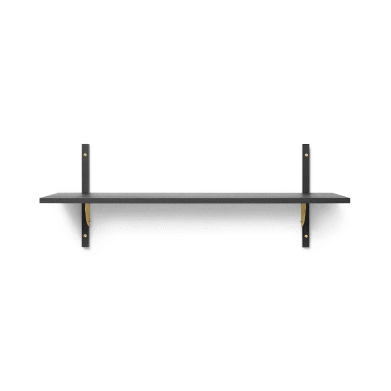 Regal - Sector single/wide black ash/brass von Ferm Living
