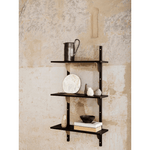Regal - Sector triple/narrow black ash/brass von Ferm Living