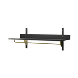 Regal - Sector Rack black ash/brass von Ferm Living