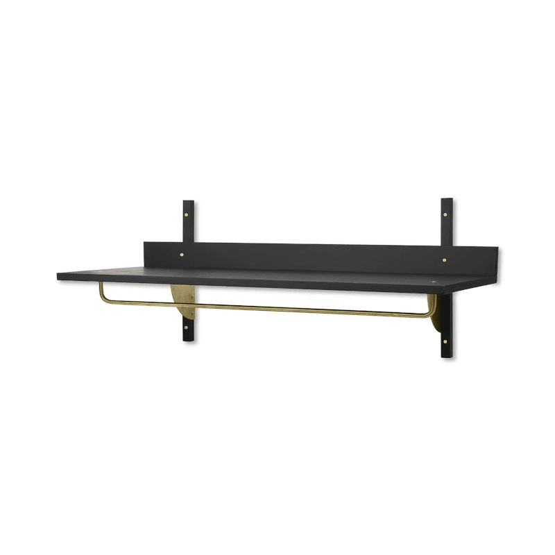 Regal - Sector Rack black ash/brass von Ferm Living