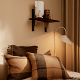 Regal - Sector single/narrow black ash/brass von Ferm Living