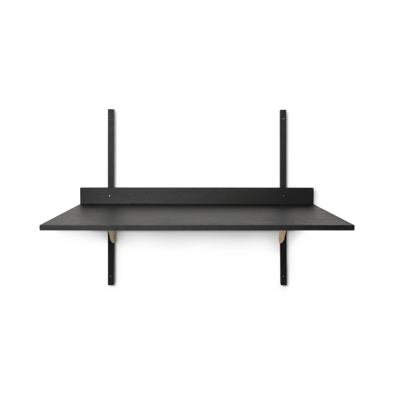 Regal - Sector Desk black ash/brass von Ferm Living