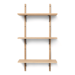 Regal - Sector triple/narrow natural oak/black von Ferm Living