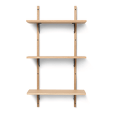 Regal - Sector triple/narrow natural oak/black von Ferm Living