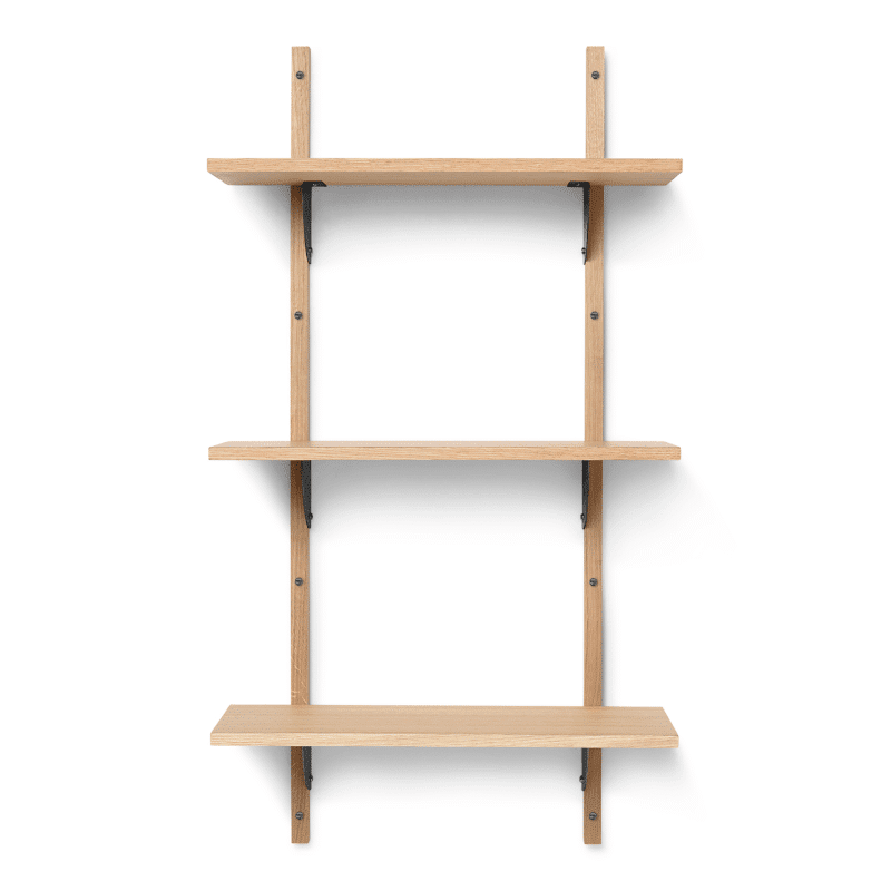 Regal - Sector triple/narrow natural oak/black von Ferm Living