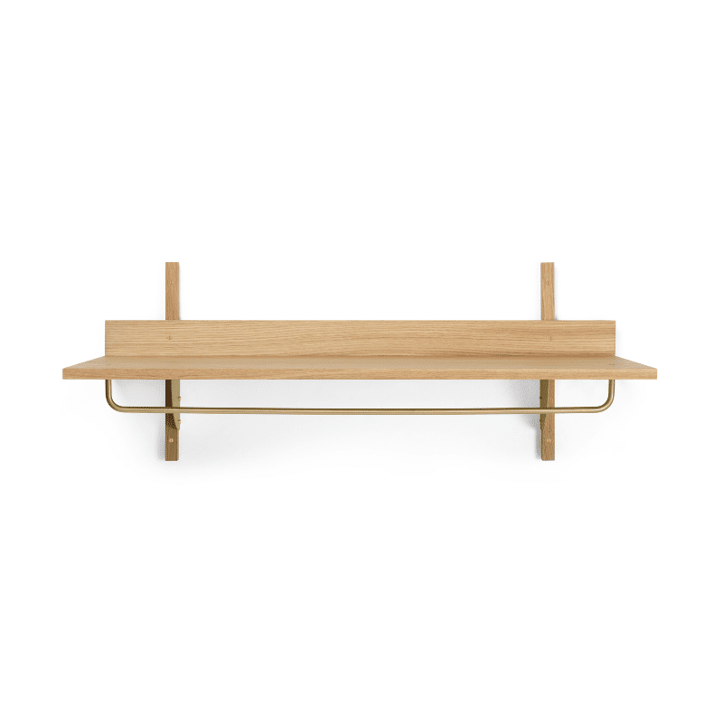 Regal - Sector Rack natural oak/brass von Ferm Living