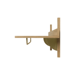 Regal - Sector Rack natural oak/brass von Ferm Living