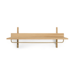 Regal - Sector Rack natural oak/brass von Ferm Living