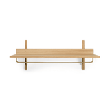 Regal - Sector Rack natural oak/brass von Ferm Living