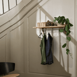 Regal - Sector Rack natural oak/brass von Ferm Living