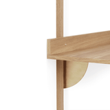 Regal - Sector Desk natural oak/brass von Ferm Living