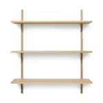 Regal - Sector triple/wide natural oak/brass von Ferm Living